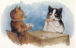 Cats playing poker